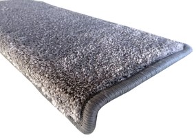 Vopi Nášľapy na schody Apollo Soft šedý obdĺžnik - 24x65 obdĺžnik (rozmer vrátane ohybu)