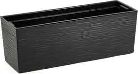 Plastový květináč Bouquet Riflo 56x19 cm černý