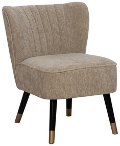 Béžové ženilkové kreslo Glam – Ixia