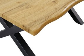Dizajnový konferenčný stolík Onofrio 90 cm vzor divoký dub