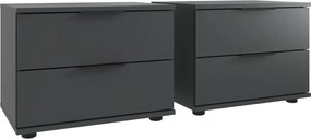 Set nočných stolíkov (2 ks) Rotterdam, grafit
