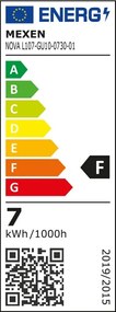 Mexen Nova, LED žiarovka GU10, 7W, teplá - 3000K, 735 lm - L107-GU10-0730-01