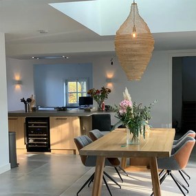 Orientálne závesné svietidlo zlaté 60 cm - Nidum L