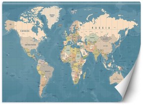 Gario Fototapeta Politická mapa sveta Materiál: Vliesová, Rozmery: 250 x 175 cm