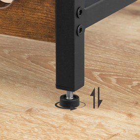 Stojan na víno Vasagle Rivet černý/hnědý