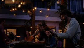 Philips - LED RGBW stmievateľný vonkajší svetelný reťazec Hue FESTAVIA 30×LED 21 m IP65