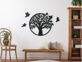 drevko Drevený obraz Strom života Sloboda Rozmer obrazu: 30,5 x 32,5 cm, Farba dekorácie: Čierna