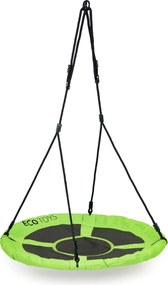 Detská hojdačka bocianie hniezdo 100 cm zelená - záhradná, nosnosť 150 kg ECOTOYS