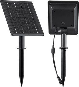 Exteriérové solárne zapichovacie svietidlo Rings, 2x LED 1,5w, čierna