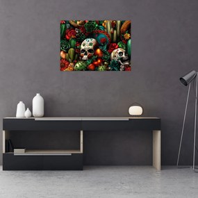 Sklenený obraz - Mexický koncept (70x50 cm)