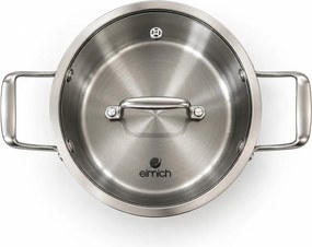 Elmich Veľký nerezový hrniec Tria 28 cm