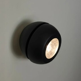 Nástenné svietidlo Flare, 1x čierne kovové tienidlo, b