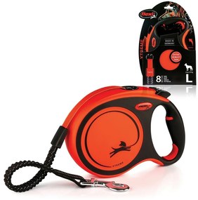 Flexi Samonavíjecí vodítko Xtreme L, 8 m, 55 kg,oranžová