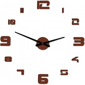 Nástenné hodiny nalepovacie  veľké Moderné hodiny | SENTOP 12P021 PLEXI 2D