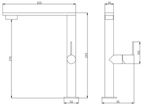 Gamma Nook Pro, vysoká drezová batéria h-293, chrómová, GMA-BNKP-CH