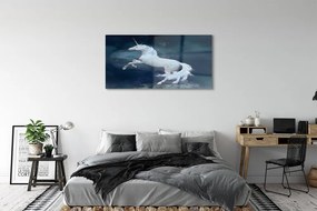 Obraz plexi Unicorn planét sky 125x50 cm