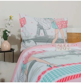 Detské obliečky Eiffel EMI, Štandardný set jednolôžko obsahuje 1x 140x200 + 1x 70x90