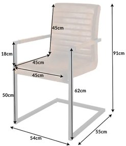 Dizajnová stolička LOFT hnedá