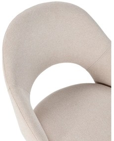 Béžové čalúnené jedálenské stoličky v súprave 2 ks Lia – Marckeric