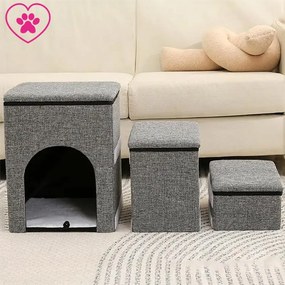 Tutumi Tutumi, schody pre psa, 3ks, P70401, šedá, HOM-06603