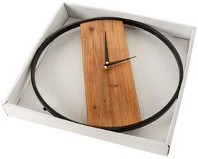 Dekoračné hodiny 35x5x35 cm hnedá