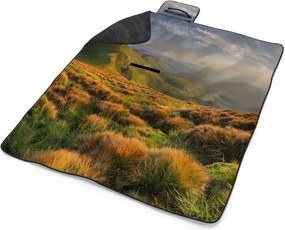 Sablio Plážová deka Trávnatá krajina: 200x140 cm