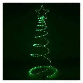 SPRINGOS LED Vianočný stromček - 135cm, 192LED, IP44, zelená