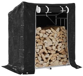 Regál na krbové drevo s pláštenkou 101x61x110,5 cm 4104937