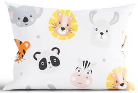 Bavlnená obliečka na vankúš Renforcé 40 × 60 cm – Zvieratká v Zoo