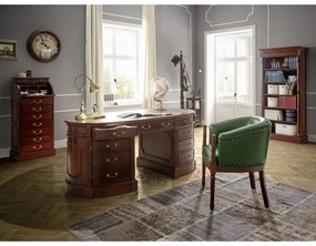 furniture-nabytek.cz - Masívny vešiak na kabáty Cambridge z mahagónu, lakovaný, hnedý