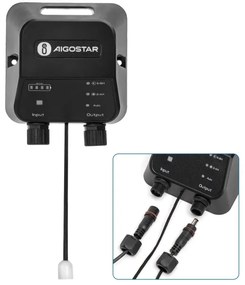 Aigostar - LED Solárny luster 2xLED/35W/12V 6000 mAh 6500K pr. 10 cm