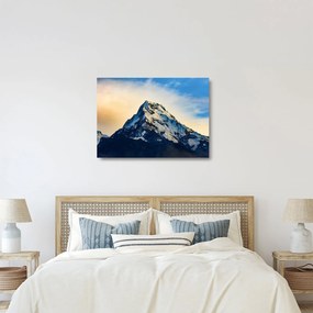 Sklenený obraz zasnežených hôr, Nepál (70x50 cm)