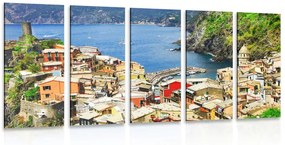 5-dielny obraz pobrežie Talianska