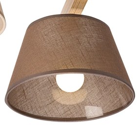 Prisadený luster ANTONIO 3xE14/40W/230V dub