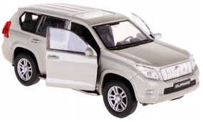 008805 Kovový model auta - Nex 1:34 - Toyota Land Cruiser Prado Strieborná