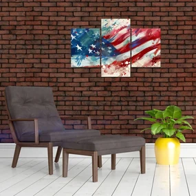 Obraz - Vlajka USA (90x60 cm)