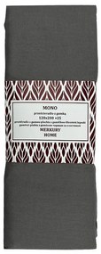 Napínacia plachta Mono bavlna tmavosivá 120x200 + 25 Merkury Home