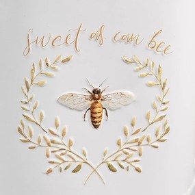 Dekoračná plechová kanva so včielkou Sweet Bee - 39*13*21 cm