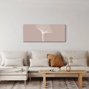 Obraz - Béžové listy N⁰5 (120x50 cm)