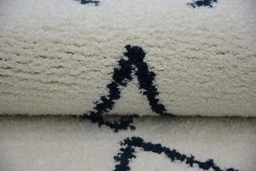 Koberec SENSE Micro 81249 Cik Cak ETNO biely/nebeský