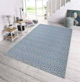 Koberec Hanse Home Meadow Karo modrý
