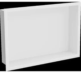 Mexen X-Wall-R zapustená polička s okrajom 45 x 30 cm, biela - 1920453010