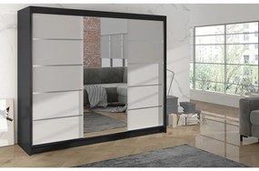 Šatníková skriňa DERBY VI - 200 cm Biela - dub artisan