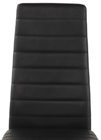 Noela Jedálenská stolička z umelej kože TINO čierna