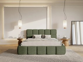 Manželská posteľ 160 cm Cirsten 160B (s roštom) (olivová). Vlastná spoľahlivá doprava až k Vám domov. 1099510
