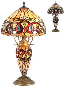 Lampa do obývačky Tiffany štýl Double Lit Prezent 1706 vzor 21