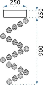 Toolight - Stropné svietidlo APP779-3C, chrómová, OSW-05031