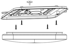Eglo 97874 - LED Stropné svietidlo FRANIA LED/11,5W/230V