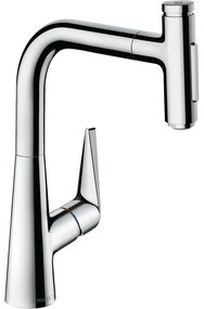 HANSGROHE Talis Select M51 páková drezová batéria s vyťažiteľným výtokom, 1jet, sBox, výška výtoku 223 mm, chróm, 72824000