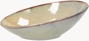 Šikmé oválne kameninové misky Jap, 4 ks